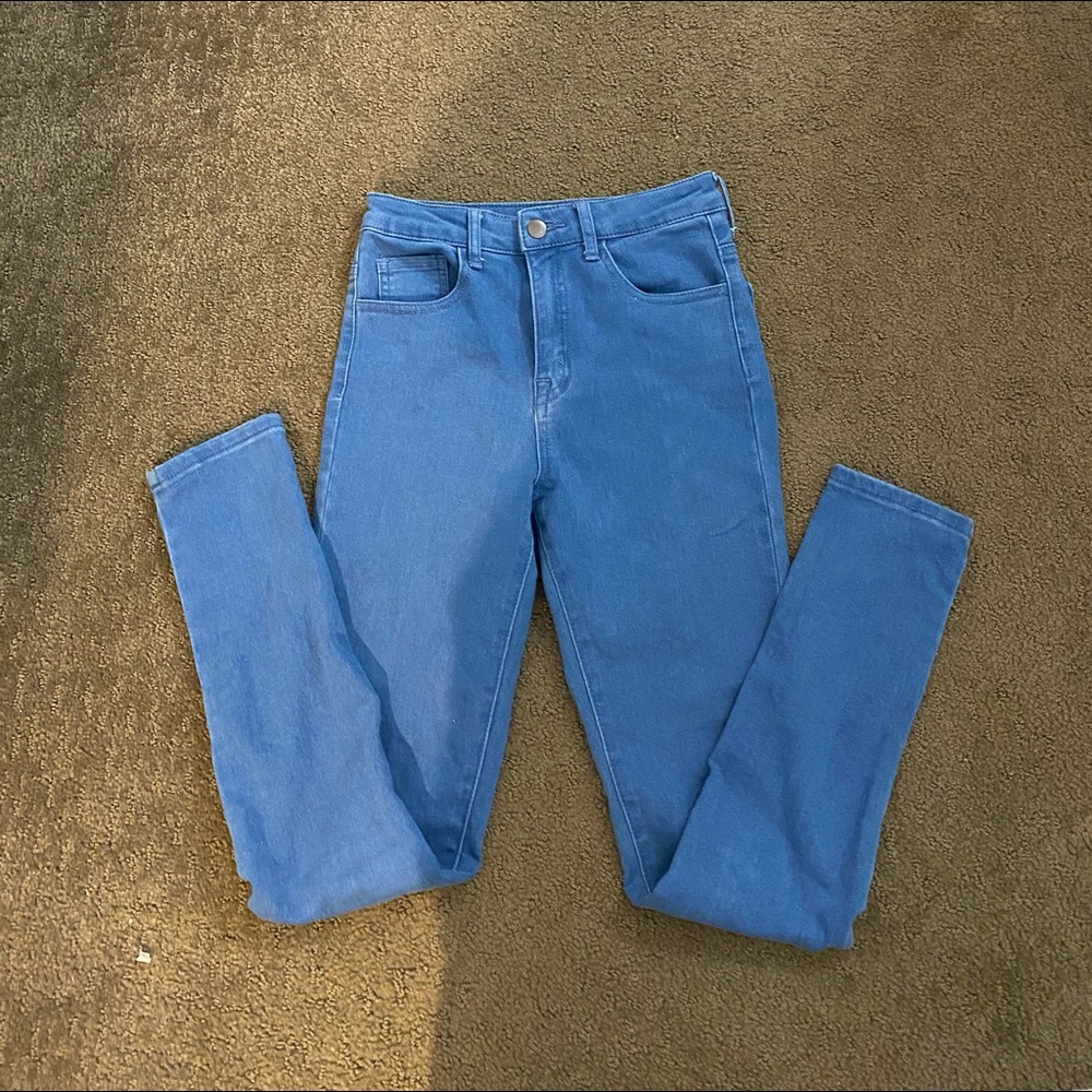 Forever 21 blue skinny jeans